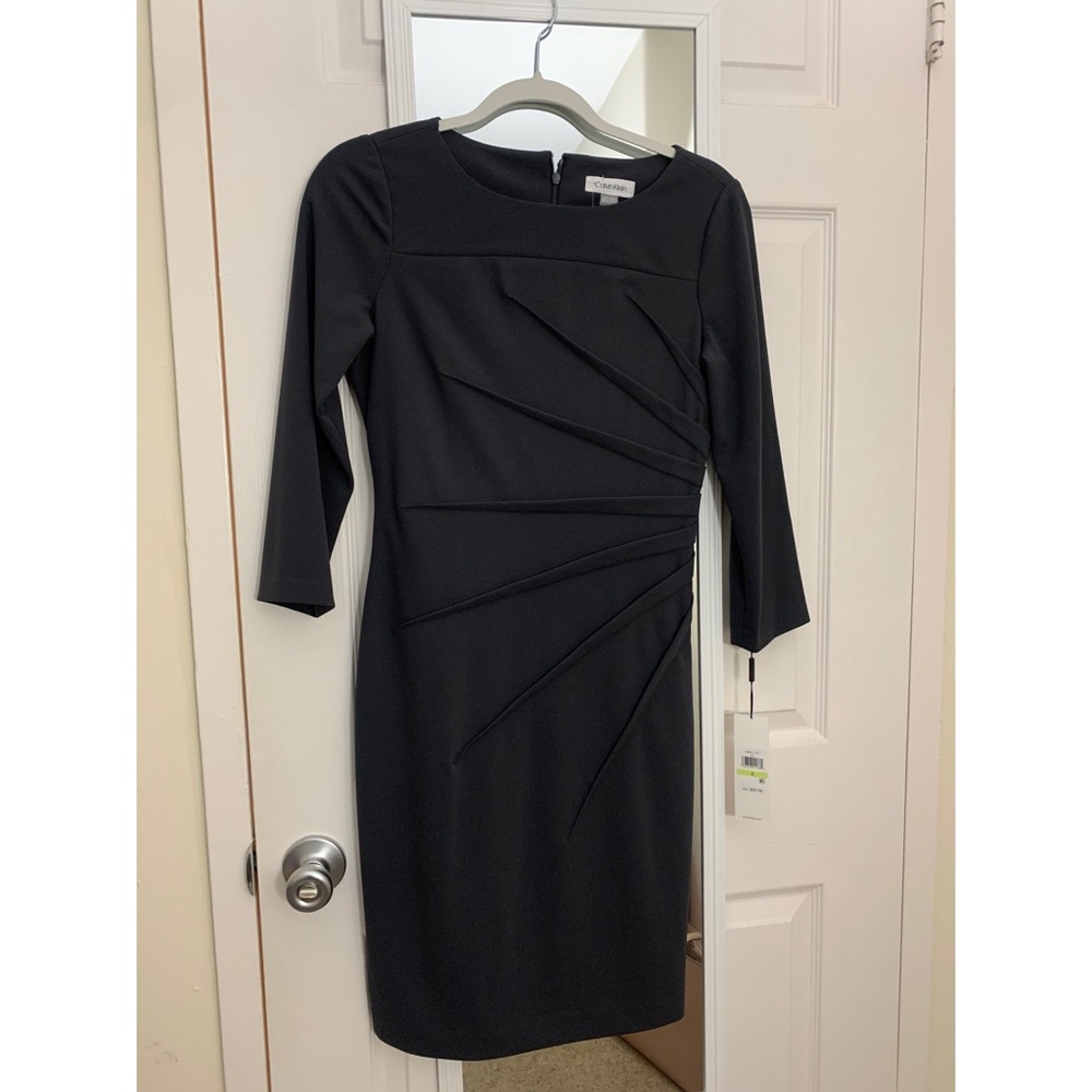 Calvin Klein Long Sleeve Sheath Dress